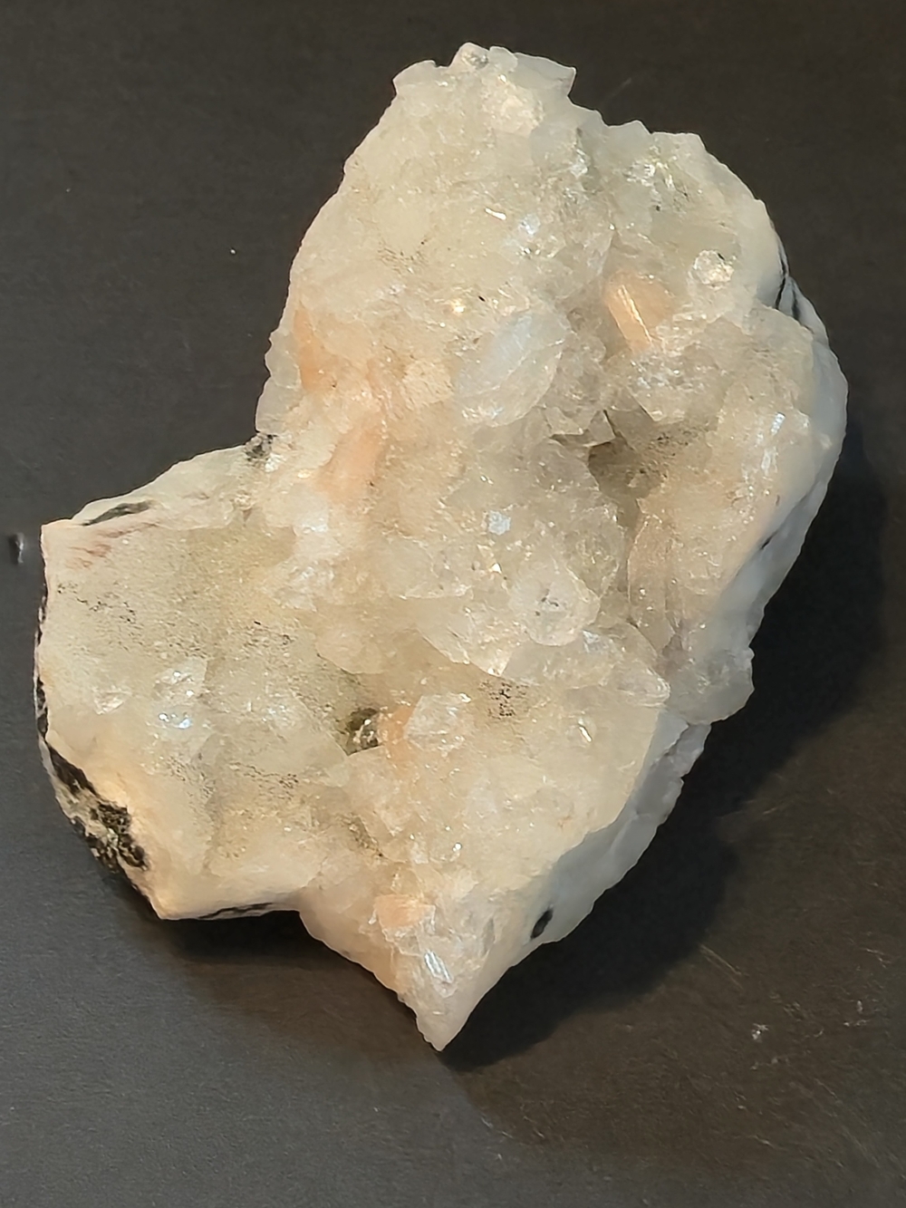 💎 Apophyllite + Stilbite Crystal Cluster • Approx. 3" • 6.28 oz / 178g